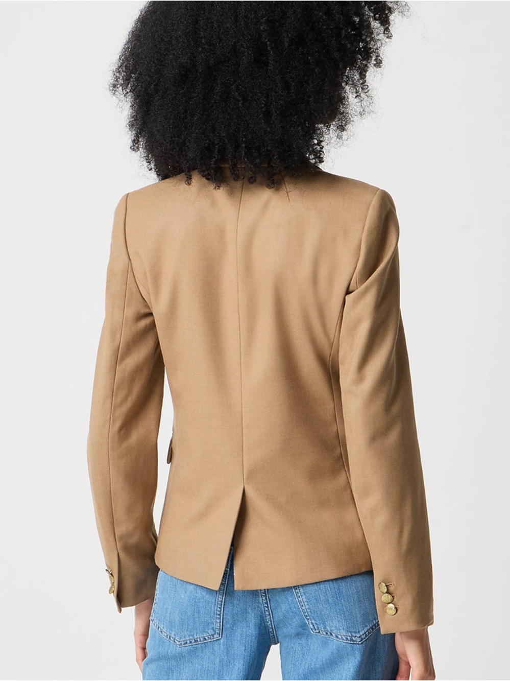 J.Crew Original Schoolboy Tailored Wool Blazer - Camel-Size 14 Career Preppy - Picture 2 of 9